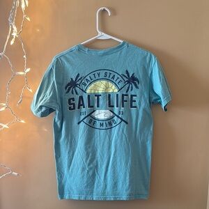Salt Life Blue Short Sleeve Tee Ocean Style
